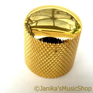 HEAVY METAL KNURLED KNOB GOLD FOR ELECTRIC BASS OR TELECASTER GUITAR